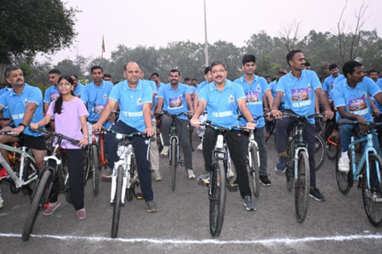 खारघर में सीआईएसएफ ने आयोजित की 10 किमी साइक्लोथॉन, फिटनेस और पर्यावरण संरक्षण का दिया संदेश