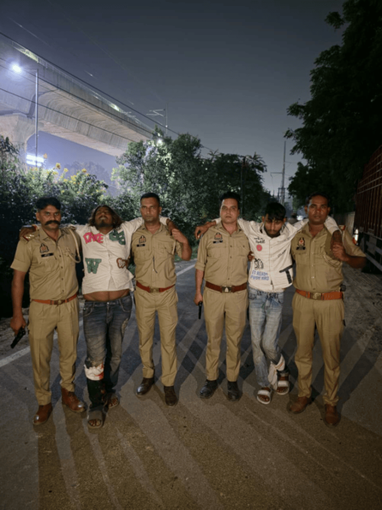 गाजियाबाद में मुठभेड़ मे दो बदमाश गिरफ्तार, दोनों के पैर में लगी गोली