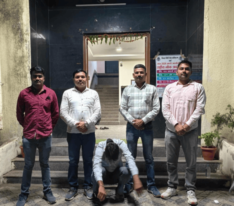 तीन साल से फरार आरोपी गिरफ्तार, वर्धा क्राइम ब्रांच ने नागपुर से दबोचा
