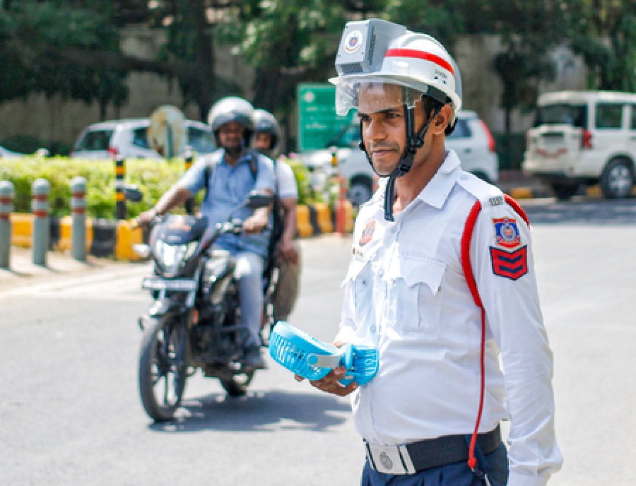 त्योहारी सीजन में दिल्ली ट्रैफिक Police की मोटरसाइकिल पेट्रोलिंग तेज, यातायात आवागमन पर विशेष जोर