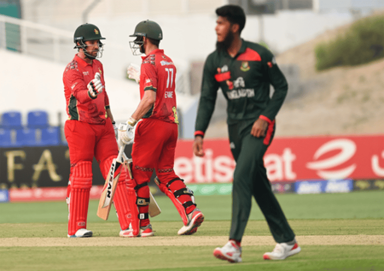 त्रिकोणीय सीरीज: इरविन, टेलर और इवांस का कमाल, जिम्बाब्वे ने बांग्लादेश को 99 रन से हराया