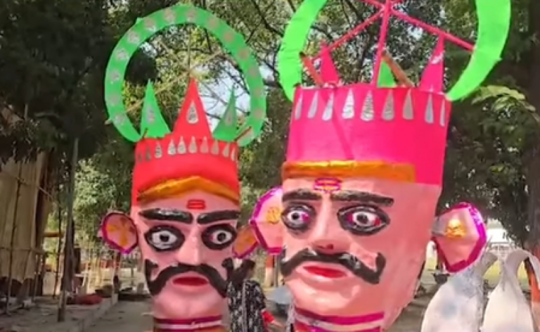 पटना में 90 फीट के रावण का होगा दहन, आधे घंटे तक होगी इको-फ्रेंडली आतिशबाजी