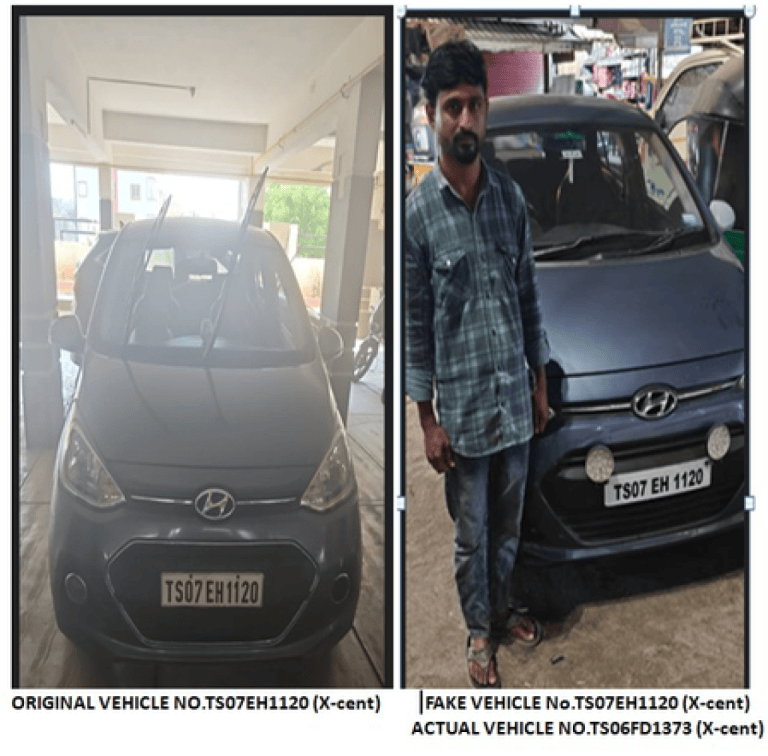 हैदराबाद पुलिस ने फर्जी नंबर प्लेट वाली 100 गाड़ियां जब्त कीं